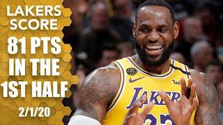 LeBron records 11th triple-double, Lakers notch 81-point 1st half vs. Kings | 2019-20 NBA Highlights
