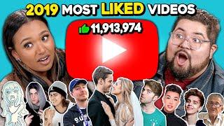Teens & College Kids React To Top 10 Most Liked YouTube Videos Of 2019 (Creator Videos)
