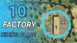 TOP 10 HIDING PLACE IN FACTORY | FREE FIRE HIDING PLACE IN RANK-PUSH TRICKS. #freefire #gaming