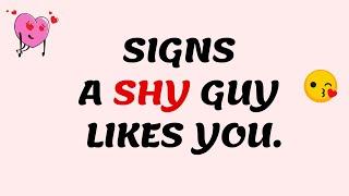 Top 10 signs a shy guy likes you.