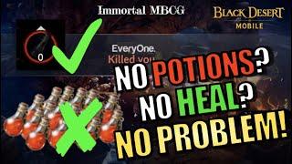 BLACK DESERT MOBILE : NO NEED FOR HEAL AND POTIONS WITH THIS TRICK!!