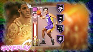 RETRO PINK DIAMOND LONZO BALL GAMEPLAY!! A TOP 2 POINT GUARD IN NBA 2K21 MYTEAM!!