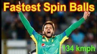 TOP 10 Fastest Spin Balls ever Bowled in CRICKET HISTORY