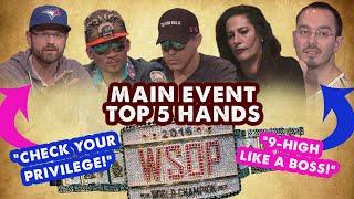 WSOP Main Event 2016 Top 5 Hands | World Series of Poker