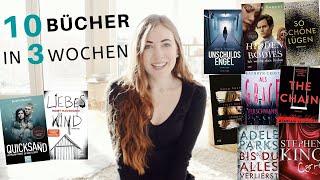 10 BÜCHER IN 3 WOCHEN | mehr Bücher lesen ...