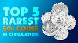 The Top Five Rarest 50p Coins in Circulation!