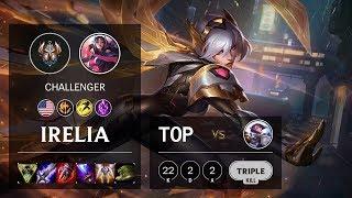 Irelia Top vs Fiora - NA Challenger Patch 10.7