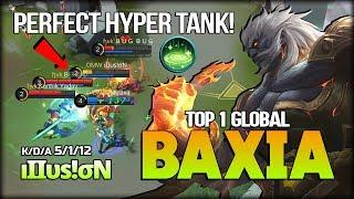 Too Hard for Stop Me? Baxia Hyper Tank by ıӀӀυѕ!σN Top 1 Global Baxia - Mobile Legends