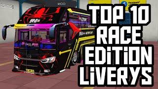 TOP 10 BUSSID LIVERYS MOD | RACING EDITION MOD | OOGO GAMING COMMUNITY