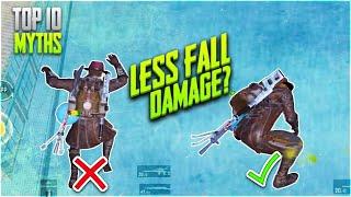 Take Less Fall Damage Using This Trick? • Top 10 Mythbusters • Pubg Myths #6