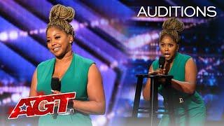 Crystal Powell Will Brighten Your Day With Her Hilarious Stand-Up Comedy - America's Got Talent 2020