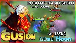 How to Delete Enemies using Robotic Hand Speed?! | Top 1 Global Gusion S13 by ɢᴏsᴜ Hoon ~ MLBB