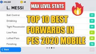 Top 10 Best Forwards In PES 2020 Mobile [ Max Level Stats ]