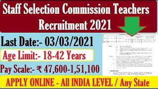 Department of Secondary Education Teacher Recruitment 2021, AGE 18-42, SALARY 1,50,000 New Govt Job