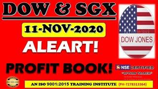 ALEART! PROFIT BOOK!!! DOW JONES LIVE TODAY | DOW JONES  ( 11 NOV 2020 )