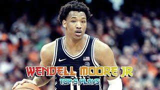 Wendell Moore Jr Top 5 Plays from 2019-2020 NCAA Season