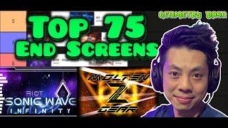 TOP 75 End Screens | Geometry Dash