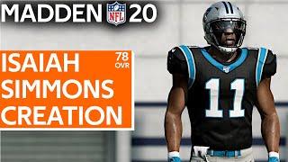 OLB / S Isaiah Simmons Clemson Tigers 2020 NFL Draft Creation Madden 20  PS4 | Xbox 1 | PC