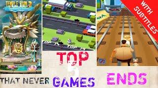 Top 5 Games that never end |Top 5 game ending almost no one ever seen|Top 5 Games that has no ending