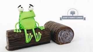 Super Cute Oi Frog cake topper tutorial using the art of Jim Field and a Cadburys chocolate roll.