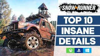 Top 10 Insane Details in SnowRunner | Things You Need Know!