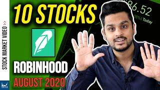 10 Stocks Robinhood Investors are Buying August 2020