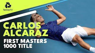 Carlos Alcaraz Wins FIRST MASTERS 1000 Title! |  Championship Point & Trophy Ceremony