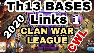 TOP 10 TH13 CWL BASES WITH LINKS! CHOOSE ANTI 2, ANTI 3, OR BOTH! | Town Hall 13 War Base + Link!