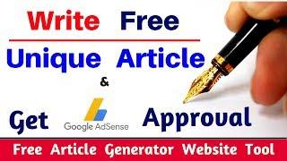 article writing tutorial step by step | best unique article from youtube subtitle