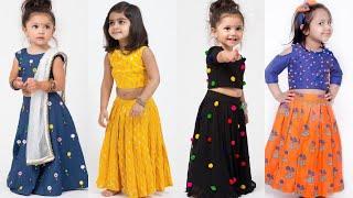 Latest Crop-Top Lehenga Designs for #kids 1-10 year old girls/New Crop-Top Festival and Partywear