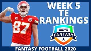 2020 Fantasy Football Rankings - Week 5 Tight End Rankings (Top 20)