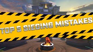 Top 5: Sieging Mistakes and HOW TO END GAMES -SMITE