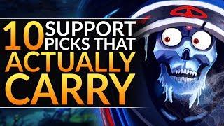 Top 10 Support Heroes that ACTUALLY HARD CARRY - Meta Tips to RANK UP | Dota 2 Pro Guide (7.24)