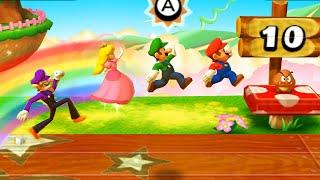 Mario Party The Top 100 - Luigi vs Mario vs Peach vs Waluigi(Very Hard Difficulty)| Cartoons Mee