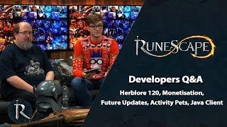 Herblore 120, Monetisation, Activity Pets, Java Client - RuneScape Dev Q&A (Nov 19)