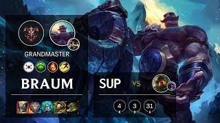 Braum Support vs Nautilus - KR Grandmaster Patch 10.6