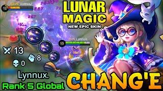 Lunar Magic Change New EPIC Skin Perfect Plays - Top 5 Global Chang'e by Lynnux. - MLBB