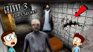 Granny 3 : Top 5 Secret After Train Escape | Shiva and Kanzo Gameplay