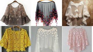 latest stylish net fabric top designs for girls 2020 | different type net fabric dress | lace dress