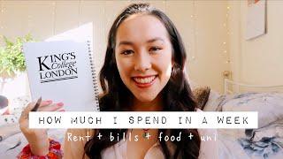 what I spend in a week london student || 20 year old on a budget