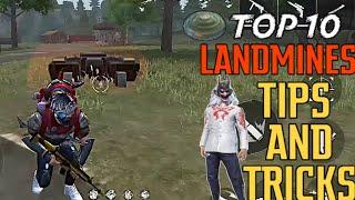 NEW TOP 10 LANDMINE LOCATION,TIPS AND TRICKS IN GARENA FREE FIRE - TOP 10 PRO [ LAND MINE ] PLACE