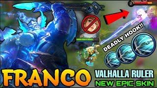 Franco Valhalla Ruler New Epic Skin Gameplay - Top Global Franco - Mobile Legends