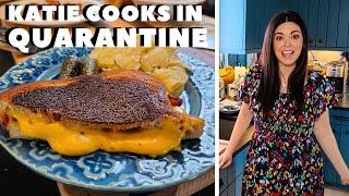 Katie Lee Makes Grilled Cheese with Bacon in Quarantine | Food Network