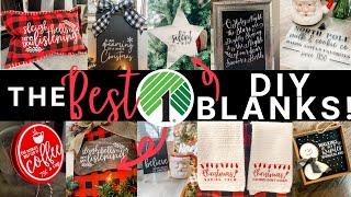 The 10 BEST Dollar Tree DIY Blanks for Christmas + what to do with them! | Free Cut Files