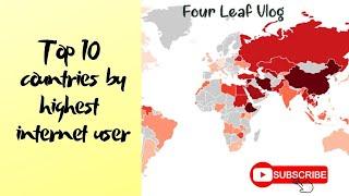 Top 10 Country by Internet Users with Percentage of Total (1990-2019)