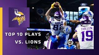 Minnesota Vikings Top 10 Plays vs. Detroit Lions of All-Time | NFL Throwback