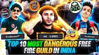 Top 10 Most Dangerous Free Fire Guild in India 