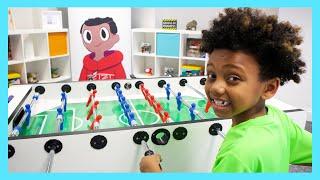 ZIZI PLAYS TABLE TOP FOOTBALL vs KAILEM