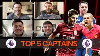 TOP 5 PREMIER LEAGUE CAPTAINS! Is Steven Gerrard a better captain than Roy Keane!?