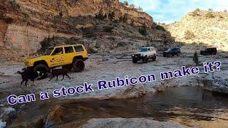 Jeep Wrangler Rubicon vs Toyota Land Cruiser vs XJ. Winter 4x4 Jamboree Toquerville Falls